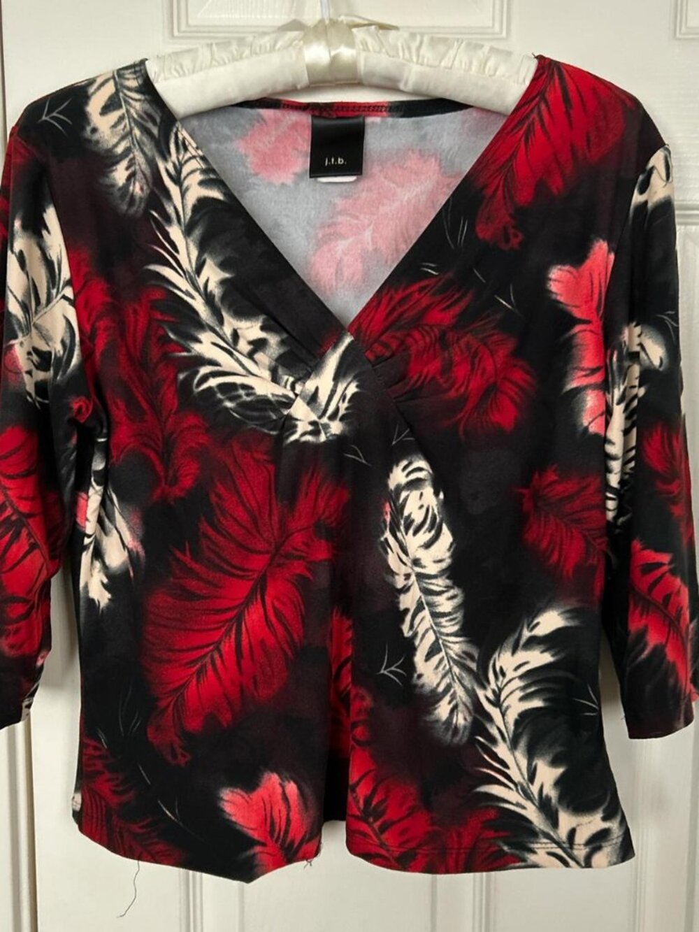 VTG 90s Feather Print Top